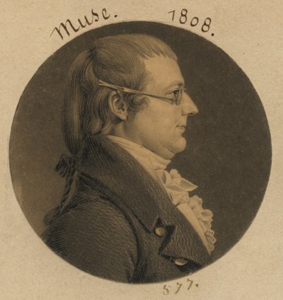 Lawrence Muse by Charles Balthazar Julien Févret de Saint-Mémin