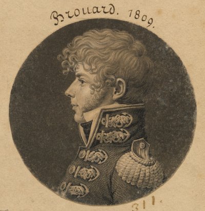 Michel Angelique Brouard by Charles Balthazar Julien Févret de Saint-Mémin
