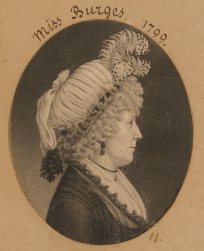 Miss Burges by Charles Balthazar Julien Févret de Saint-Mémin