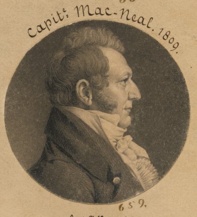 Neil McNeill by Charles Balthazar Julien Févret de Saint-Mémin