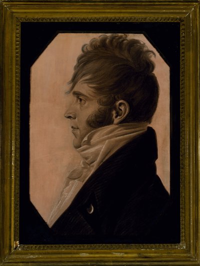 Portrait of a Man by Charles Balthazar Julien Févret de Saint Mémin