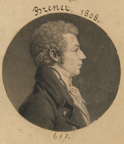 Possibly Henry Brunet by Charles Balthazar Julien Févret de Saint-Mémin