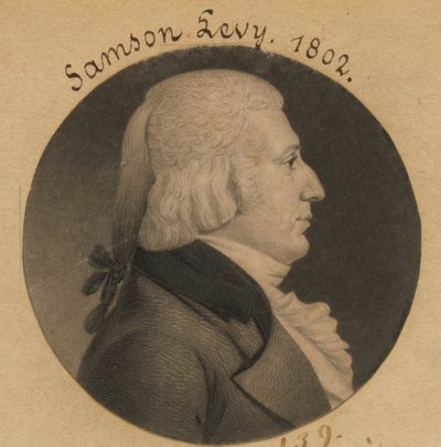 Samson Levy, Jr. by Charles Balthazar Julien Févret de Saint-Mémin