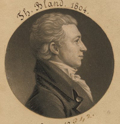 Theodorick Bland by Charles Balthazar Julien Févret de Saint-Mémin