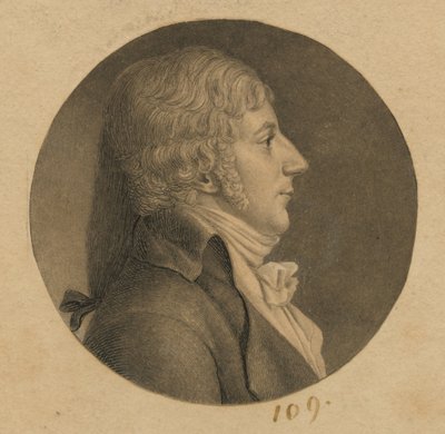 Unidentified Man by Charles Balthazar Julien Févret de Saint-Mémin