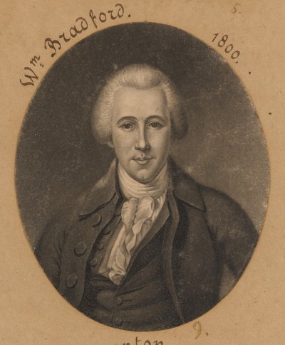 William Bradford, Jr. by Charles Balthazar Julien Févret de Saint-Mémin