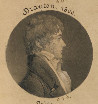 William Drayton by Charles Balthazar Julien Févret de Saint-Mémin