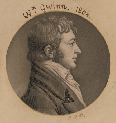 William Gwynn by Charles Balthazar Julien Févret de Saint-Mémin