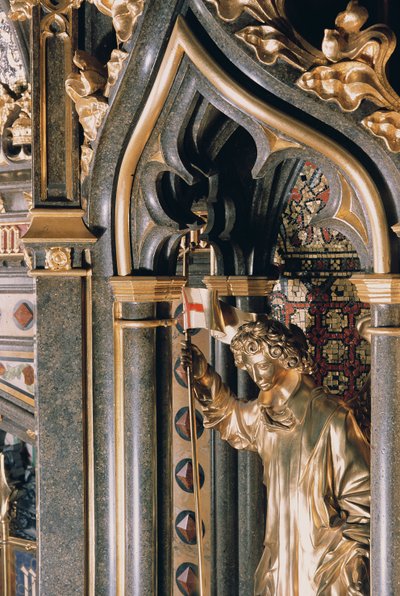 Fireplace in the Robing Room (detail) by Charles Barry