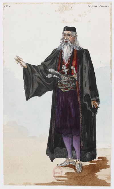 The Black Mountain - Father Sava by Charles Bianchini