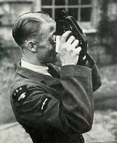 Airman learning navigation during the Second World War by Charles Brown