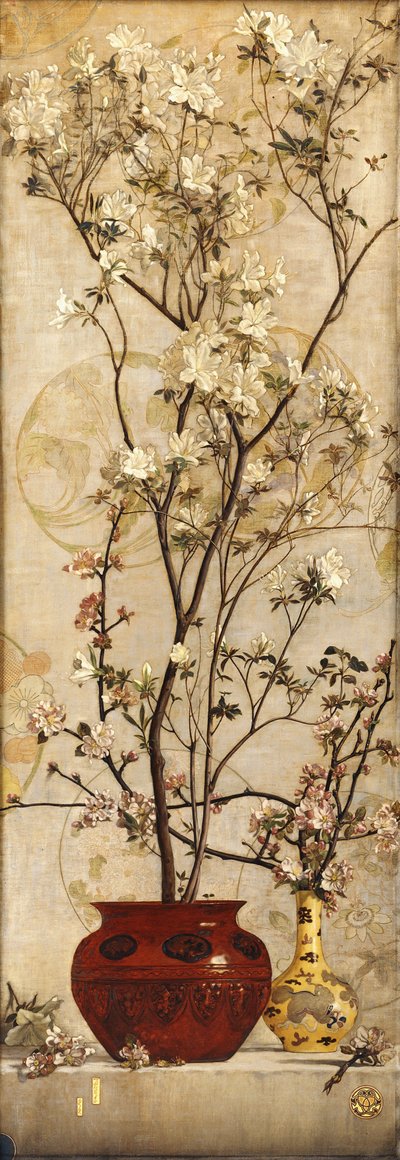 Still Life with Azaleas in a Chinese Pot by Charles Caryl Coleman