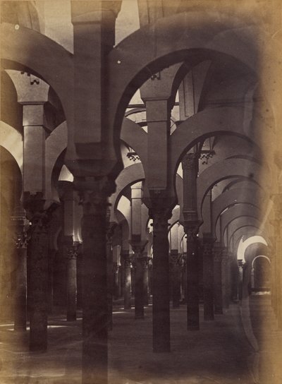 Interior, mosque of Cordova by Charles Clifford