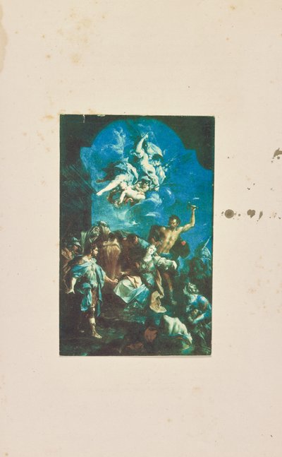 Painting of Scene with Angels by Charles Cros