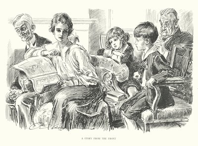 A Story from the Front by Charles Dana Gibson