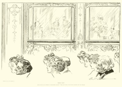 Illustration for The Social Ladder by Charles Dana Gibson