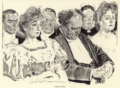 Patiently Listening by Charles Dana Gibson