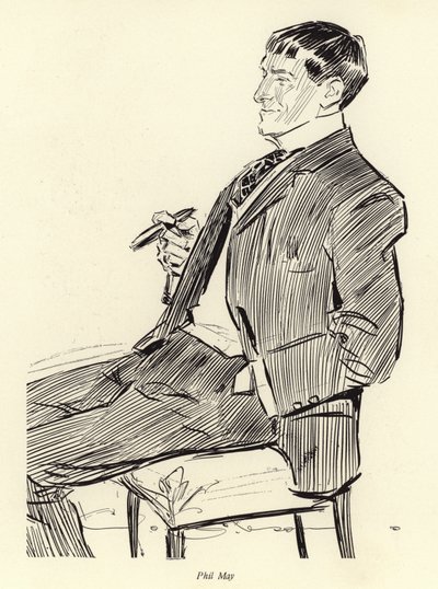 Portrait of Phil May by Charles Dana Gibson