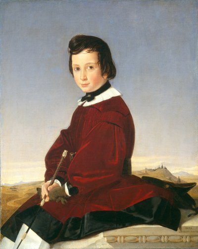 Portrait of a Young Horsewoman, 1839 by Charles David
