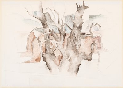 Bermuda - Trees, 1917 by Charles Demuth
