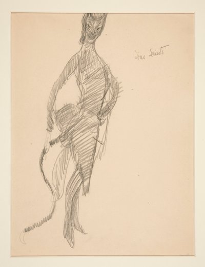 Costume Drawing: Devil as Lady by Charles Demuth