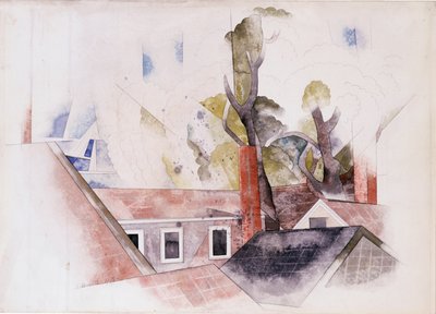 Rooftops and Trees by Charles Demuth
