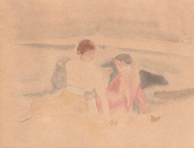 Untitled (Two Women and Boats) by Charles Demuth