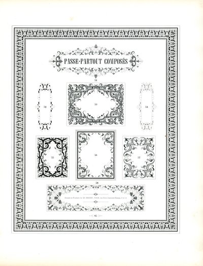 Composite Frames and Decorative Borders by Charles Derriey