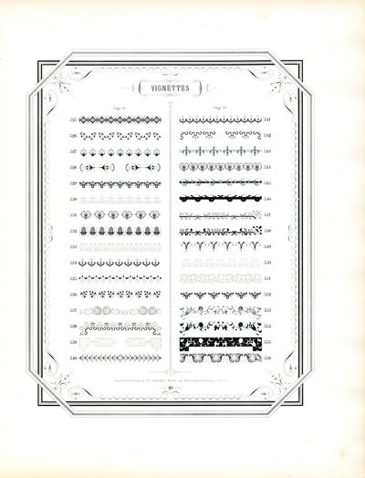 Ornamental Borders and Vignettes, Corps 20 (Conclusion) by Charles Derriey