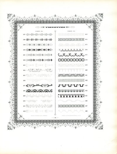 Ornamental Borders and Vignettes, Corps 20 by Charles Derriey