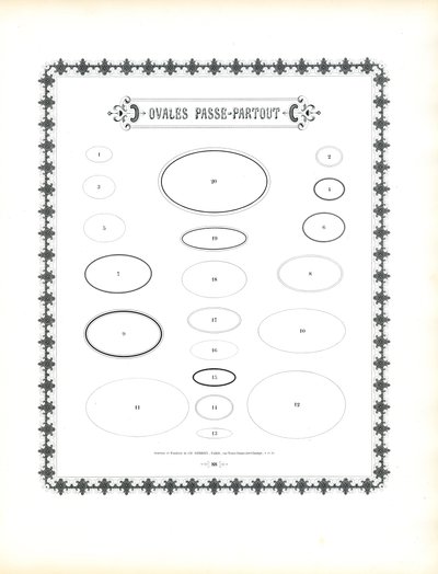 Oval Passepartout Frames by Charles Derriey