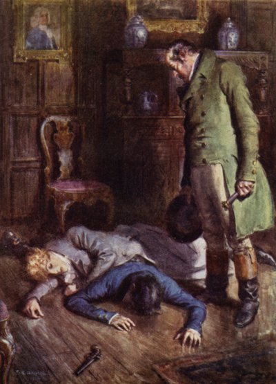 Illustration for The Amateur Gentleman by Jeffery Farnol by Charles Edmund (after) Brock