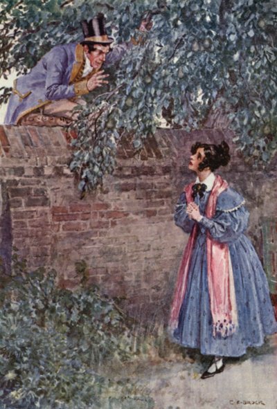 Illustration for The Pickwick Papers by Charles Dickens by Charles Edmund (after) Brock