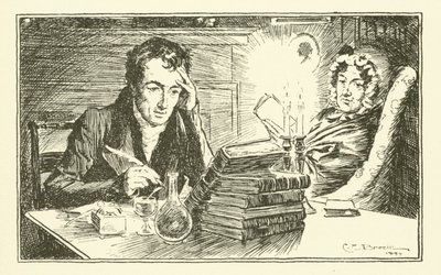 Charles Lamb, with his sister, Mary by Charles Edmund Brock