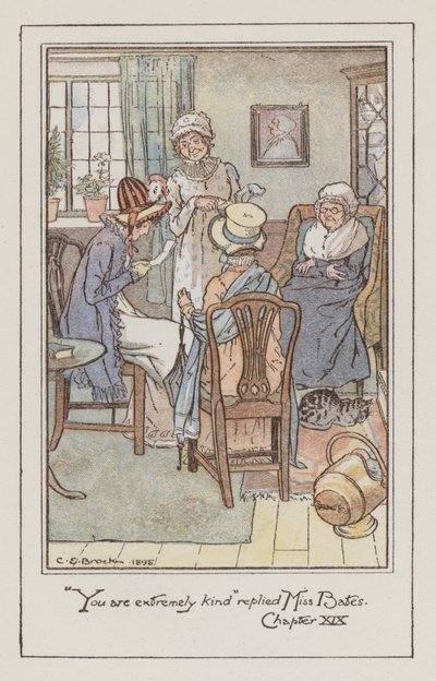 Illustration for Emma by Jane Austen by Charles Edmund Brock