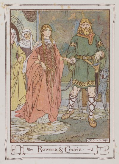 Illustration for Ivanhoe by Sir Walter Scott by Charles Edmund Brock