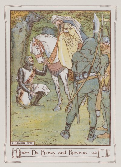Illustration for Ivanhoe by Sir Walter Scott by Charles Edmund Brock