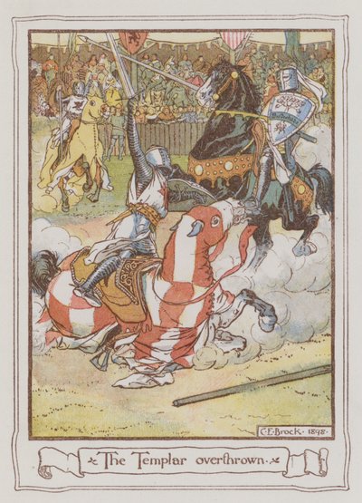 Illustration for Ivanhoe by Sir Walter Scott by Charles Edmund Brock