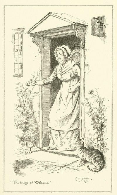Illustration for The Essays of Elia by Charles Lamb (engraving) by Charles Edmund Brock