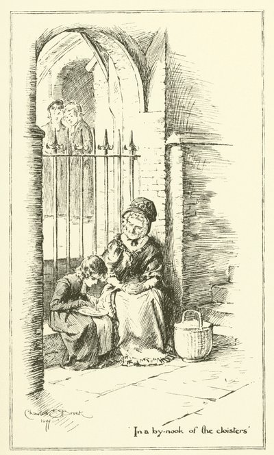 Illustration for The Essays of Elia by Charles Lamb by Charles Edmund Brock