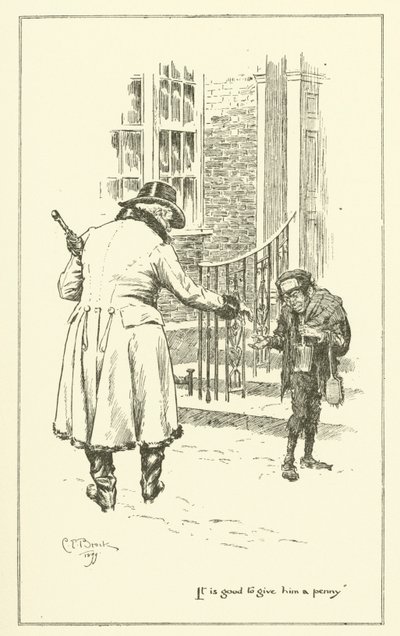 Illustration for The Essays of Elia by Charles Lamb by Charles Edmund Brock