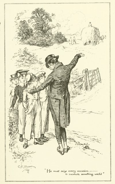 Illustration for The Essays of Elia by Charles Lamb by Charles Edmund Brock