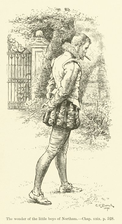 Illustration for Westward Ho! by Charles Kingsley by Charles Edmund Brock