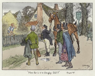 Illustration for the Pickwick Papers by Charles Edmund Brock