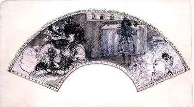 Fan design (Le Boudoir) by Charles Edward Conder