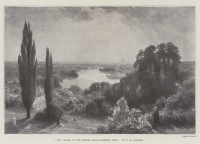 The Valley of the Thames from Richmond Hill by Charles Edward Johnson