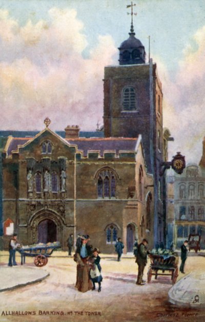 All-Hallows-by-the-Tower, London by Charles Edwin Flower