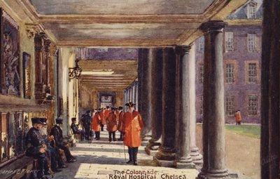 The Colonnade, Royal Hospital Chelsea by Charles Edwin Flower