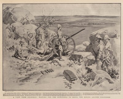 A View from Coleskop, Waiting for the Howitzers to Shell the Kopjes Around Colesberg by Charles Edwin Fripp
