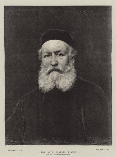 The Late Charles Gounod by Charles Emile Auguste Carolus Duran